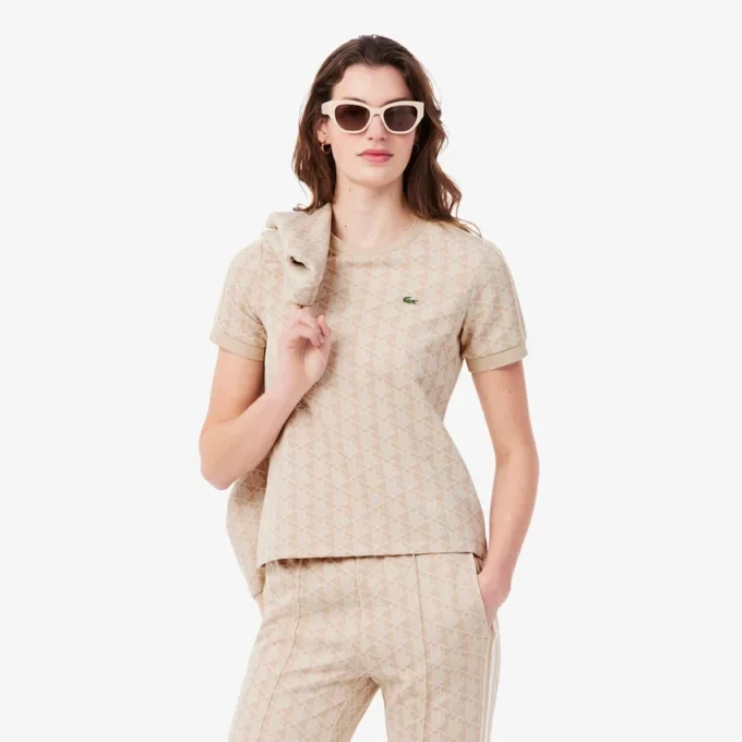 Slim fit Monogram T-skjorte for kvinner