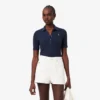 Slim fit Pointelle-pologenser med merke fra L.12.12 for kvinner