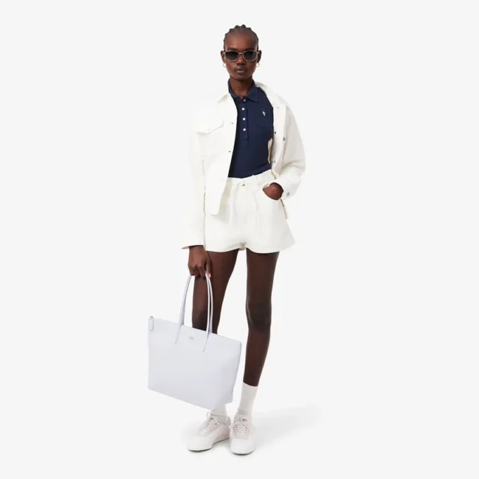 Slim fit Pointelle-pologenser med merke fra L.12.12 for kvinner