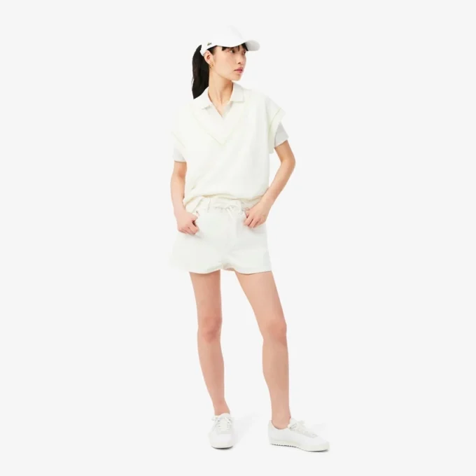 Slim fit Pointelle-pologenser med merke fra L.12.12 for kvinner