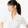 Slim fit Pointelle-pologenser med merke fra L.12.12 for kvinner