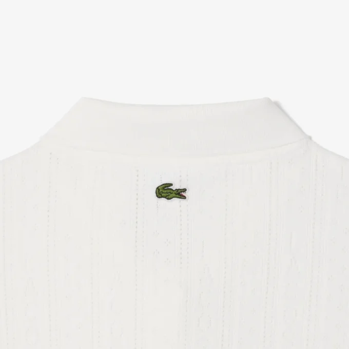 Slim fit Pointelle-pologenser med merke fra L.12.12 for kvinner