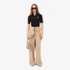 Slim fit-polo med broderi