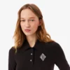 Slim fit-polo med broderi