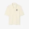 Slim fit-polo med broderi