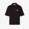 Slim fit-polo med broderi