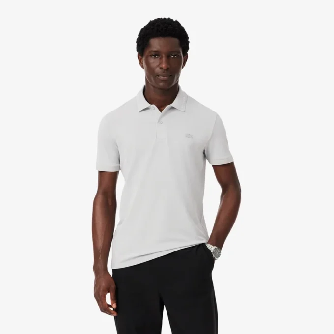 Slim Fit-polo med merke