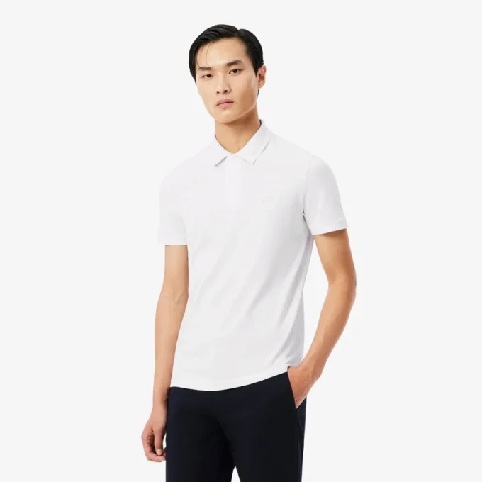 Slim Fit-polo med merke