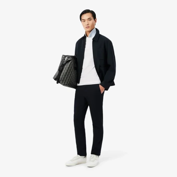 Slim Fit-polo med merke