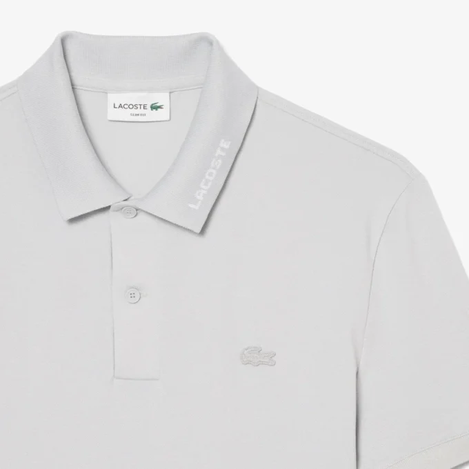 Slim Fit-polo med merke