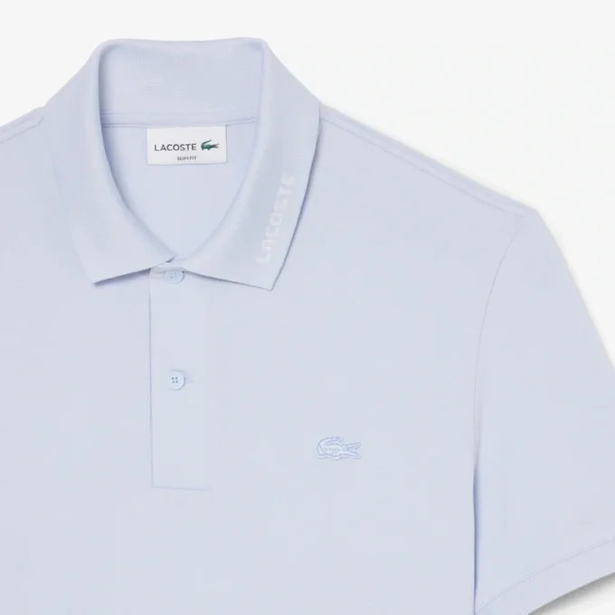 Slim Fit-polo med merke