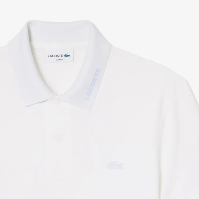Slim Fit-polo med merke