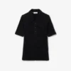 Slim fit-pologensere i ribbestrikk med myk overflate for damer