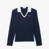 Slim fit-pologensere med detaljer og lange ermer for kvinner