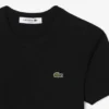 Slim fit ribbet bomulls-T-skjorte for kvinner