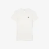 Slim fit ribbet bomullst-skjorte for kvinner