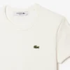 Slim fit ribbet bomullst-skjorte for kvinner