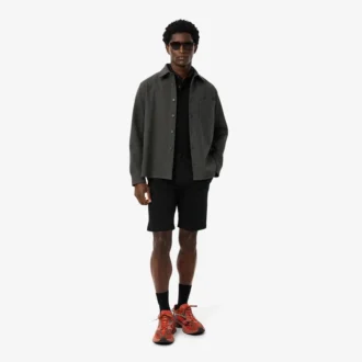 Slim fit-shorts i stretchbomull for menn
