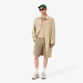 Slim fit-shorts i stretchbomull for menn