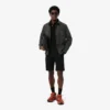 Slim fit-shorts i stretchbomull for menn