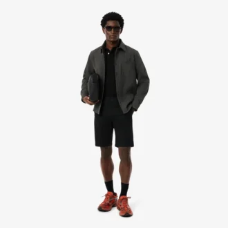 Slim fit-shorts i stretchbomull for menn