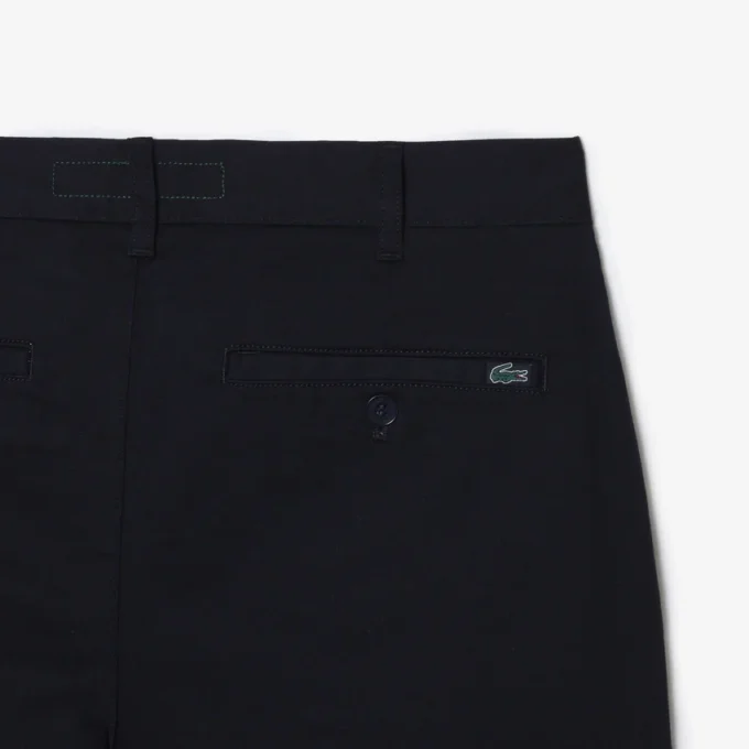 Slim fit-shorts i stretchbomull for menn