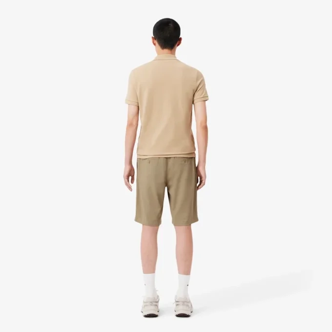 Slim fit-shorts i stretchbomull for menn