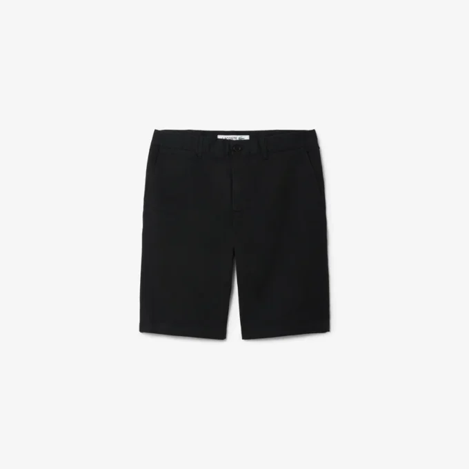 Slim fit-shorts i stretchbomull for menn