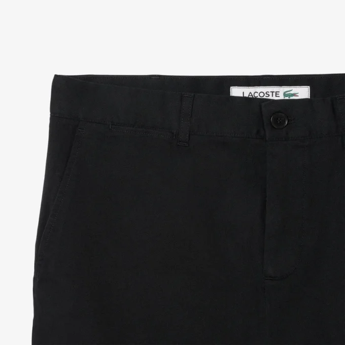 Slim fit-shorts i stretchbomull for menn