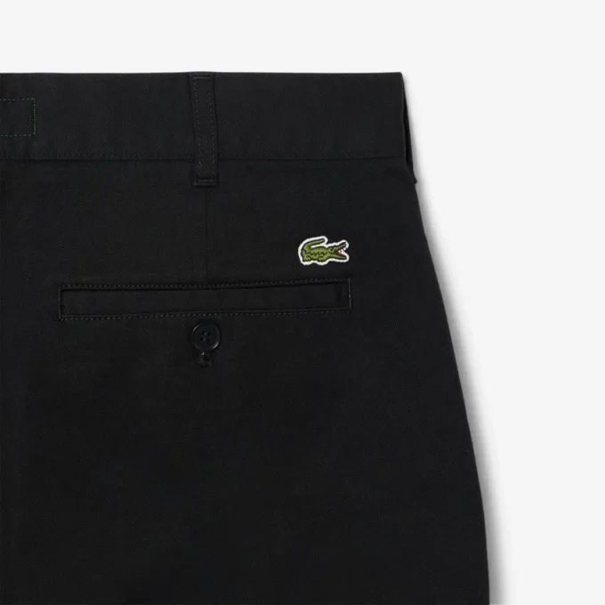 Slim fit-shorts i stretchbomull for menn