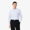 Slim fit-skjorte i bomull for menn