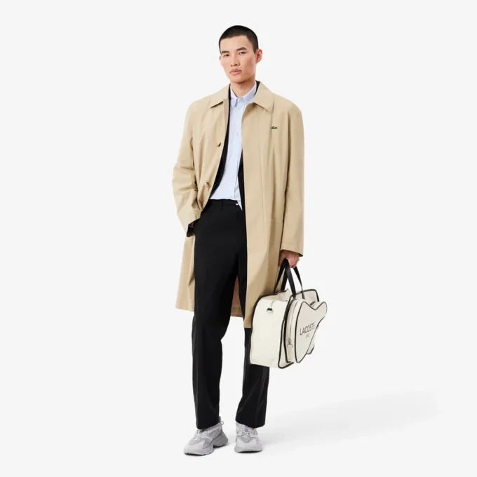 Slim fit-skjorte i bomull for menn