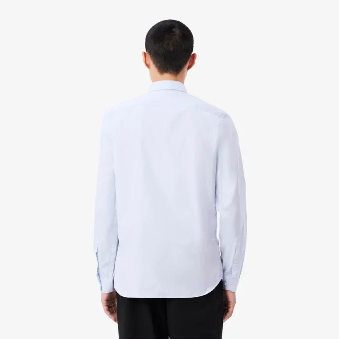 Slim fit-skjorte i bomull for menn