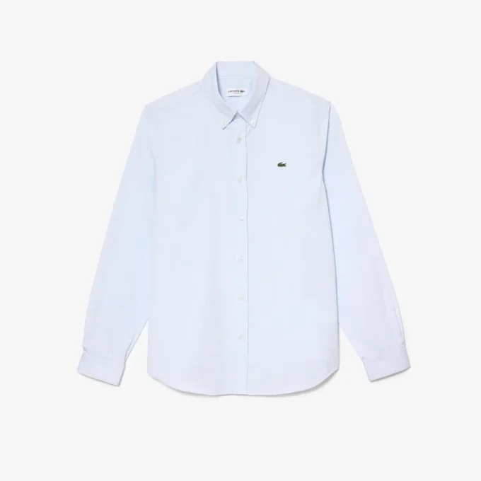 Slim fit-skjorte i bomull for menn