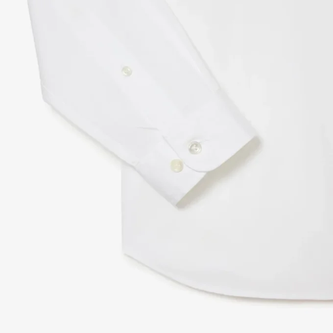 Slim fit-skjorte i bomull for menn