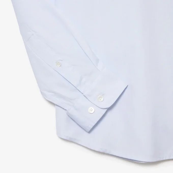 Slim fit-skjorte i bomull for menn