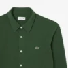 Slim fit-skjorte i bomullspiqué for menn