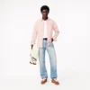 Slim fit-skjorte i stretchpoplin for menn