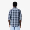 Slim fit-skjorte i stretchpoplin med gingham-mønster