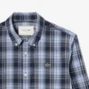 Slim fit-skjorte i stretchpoplin med gingham-mønster