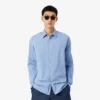 Slim Fit-skjorte i stripet stretch-poplin