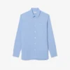 Slim Fit-skjorte i stripet stretch-poplin