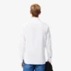 Slim fit-skjorte med knapper i stretch for menn