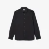 Slim fit-skjorte med knapper i stretch for menn
