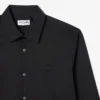 Slim fit-skjorte med knapper i stretch for menn
