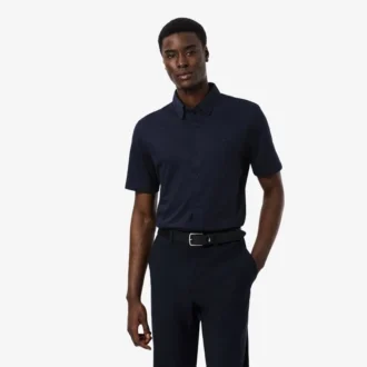 Slim fit-skjorte med korte ermer