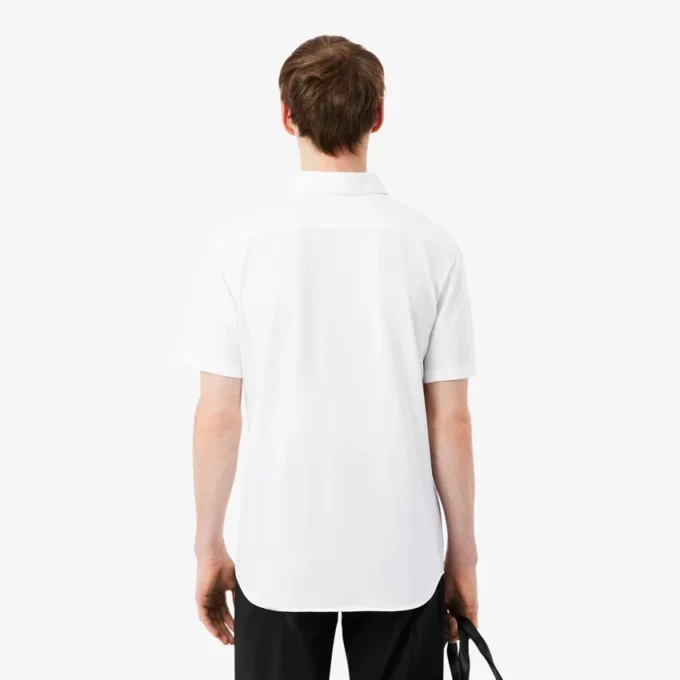 Slim fit-skjorte med korte ermer