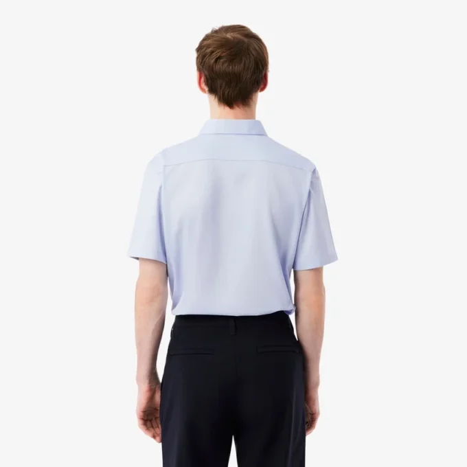 Slim fit-skjorte med korte ermer