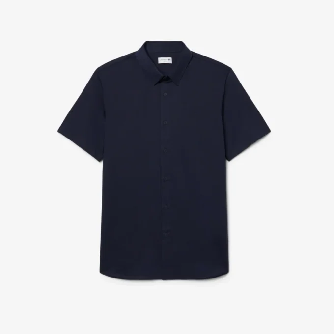 Slim fit-skjorte med korte ermer