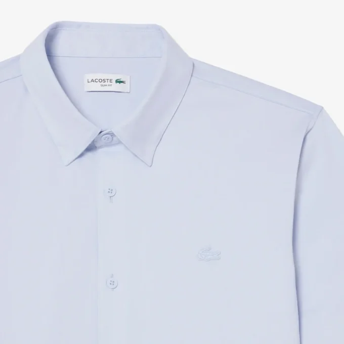 Slim fit-skjorte med korte ermer
